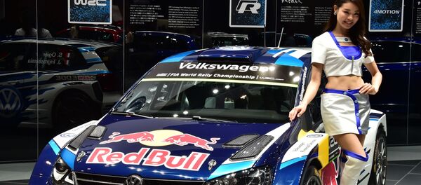 Автомобиль Volkswagen Polo WRC на автосалоне в Токио - 俄羅斯衛星通訊社