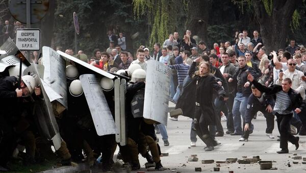 外媒：希腊示威者在与土耳其边界制造骚乱 - 俄罗斯卫星通讯社