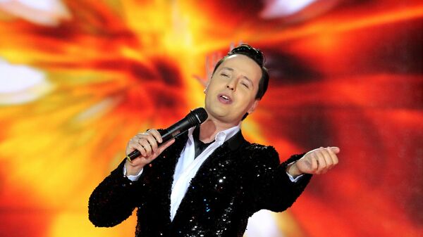 Певец Витас выступает на концерте, посвященном закрытию XXIII Международного фестиваля искусств Витебск-2014. - 俄羅斯衛星通訊社