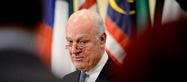 联合国叙利亚问题特使：联合国准备在日内瓦召开叙各方会谈 - 俄罗斯卫星通讯社