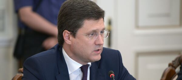 Министр энергетики РФ Александр Новак на совещании правительства РФ  - 俄罗斯卫星通讯社