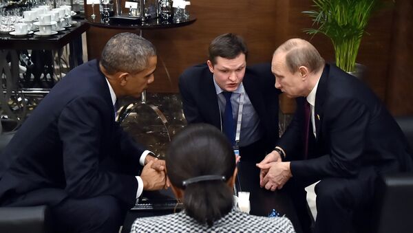 普京與奧巴馬會晤 - 俄羅斯衛星通訊社