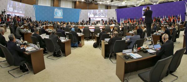 Президент РФ Владимир Путин на саммите G20 в Турции - 俄罗斯卫星通讯社