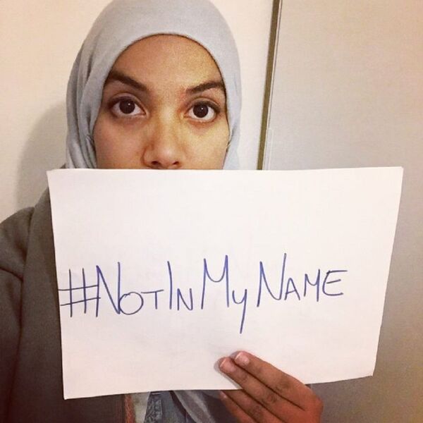 “Not in My Name”(勿以我之名) “Not in My Name”(勿以我之名) - 俄罗斯卫星通讯社