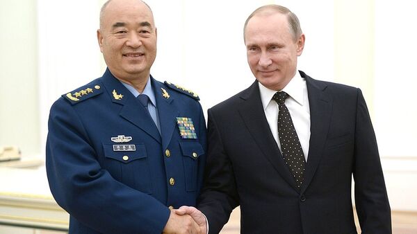 俄罗斯总统普京与中共中央军委副主席许其亮 - 俄罗斯卫星通讯社
