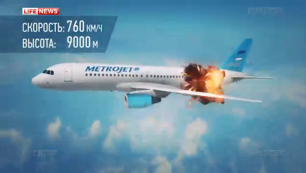 在A321飞机上的爆炸画面已被还原 - 俄罗斯卫星通讯社