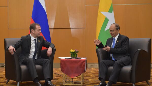 俄总理已在东亚峰会上与缅甸总统会面 - 俄罗斯卫星通讯社