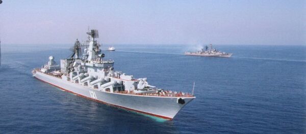 “莫斯科”號巡洋艦佔據拉塔利亞附近位置掩護俄戰機 - 俄羅斯衛星通訊社