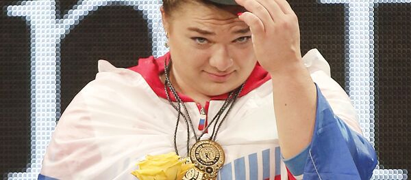 俄羅斯女子舉重運動員塔季揚娜•卡什麗娜 - 俄羅斯衛星通訊社