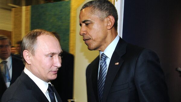 普京与奥巴马在巴黎的会面时间超过半小时 - 俄罗斯卫星通讯社