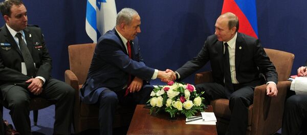 弗拉基米爾•普京與本雅明•內塔尼亞胡 - 俄羅斯衛星通訊社