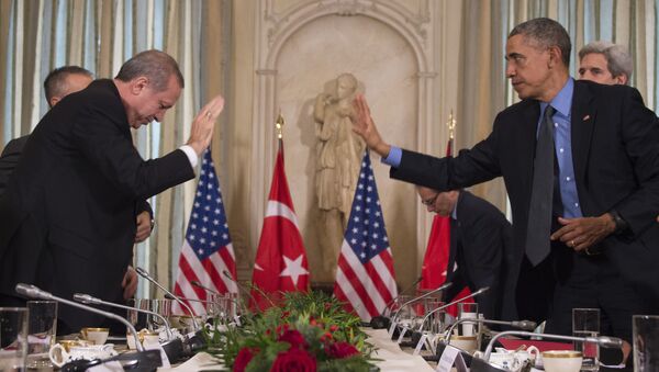 敘利亞庫爾德人得到美國支持 土耳其總統予以譴責 - 俄羅斯衛星通訊社