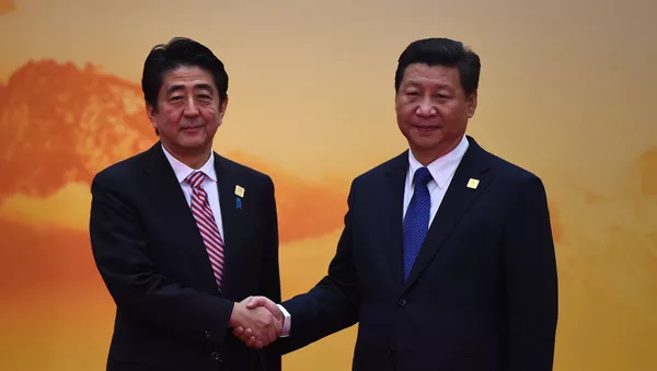 習近平與安倍晉三 - 俄羅斯衛星通訊社