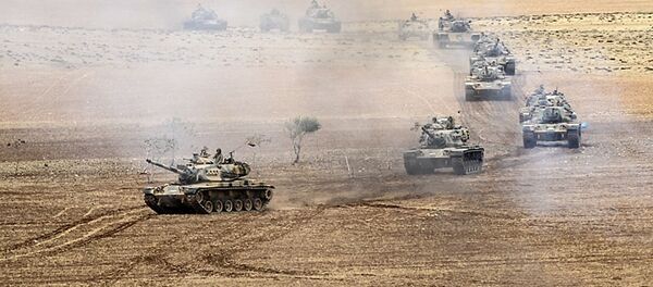 土耳其坦克在伊拉克 土耳其坦克在伊拉克 - 俄羅斯衛星通訊社