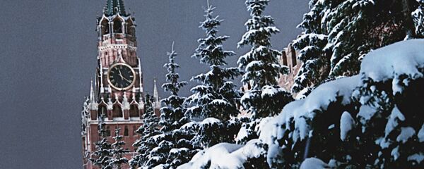 Спасская башня Кремля зимой Спасская башня Кремля зимой - 俄羅斯衛星通訊社