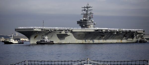 美核动力航母将为演练打击朝鲜抵达韩国 - 俄罗斯卫星通讯社