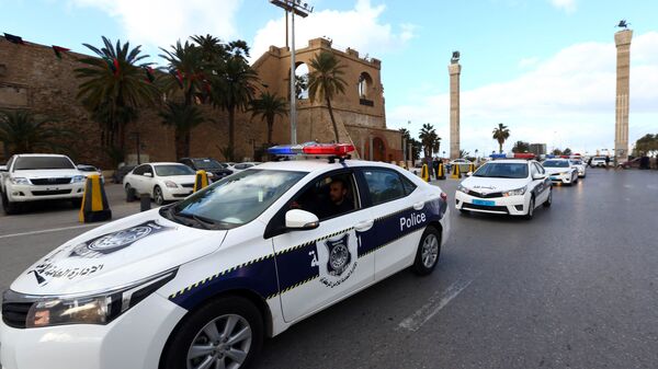 Автомобили ливийской полиции в Триполи - 俄羅斯衛星通訊社