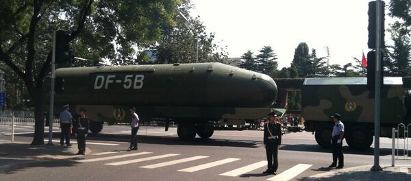 媒體:中國試驗新型洲際彈道導彈 媒體:中國試驗新型洲際彈道導彈 - 俄羅斯衛星通訊社