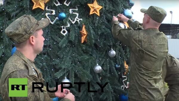 俄罗斯在叙官兵准备迎接新年 - 俄罗斯卫星通讯社