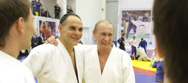 普京与俄罗斯国家柔道队进行训练 普京与俄罗斯国家柔道队进行训练 - 俄罗斯卫星通讯社