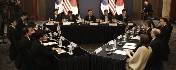 韩国日本美国商定施压朝鲜并与俄中合作 韩国日本美国商定施压朝鲜并与俄中合作 - 俄罗斯卫星通讯社