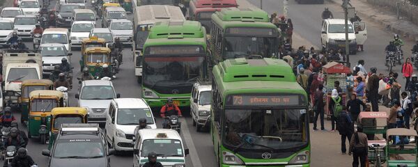 印度德里政府因雾霾严重实行汽车单双号限行 - 俄罗斯卫星通讯社