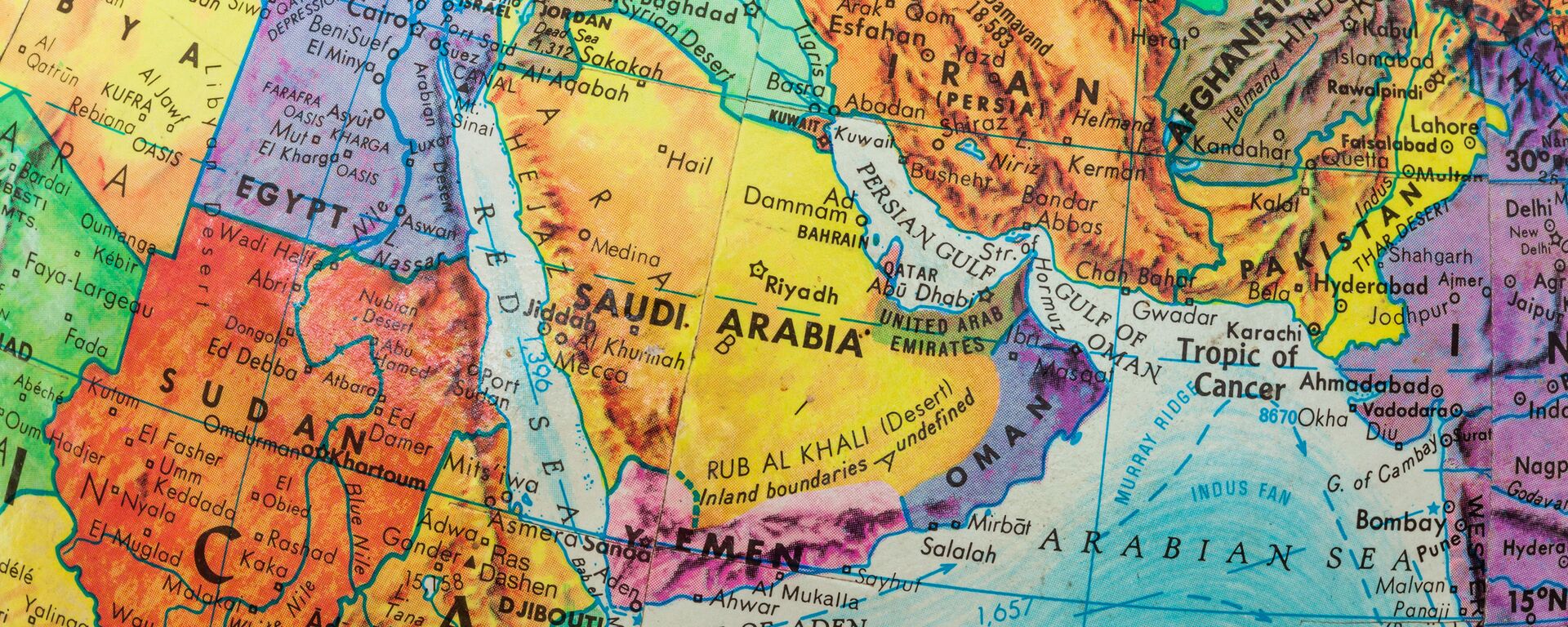 中东地区政治分布图 - 俄罗斯卫星通讯社, 1920, 15.11.2025