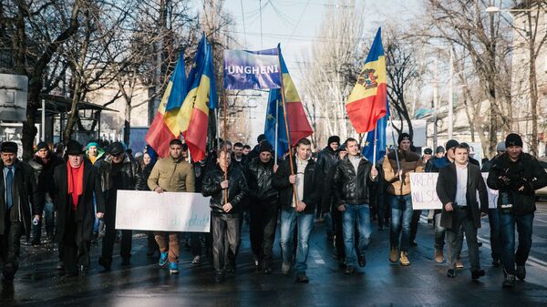 摩尔多瓦抗议者 - 俄罗斯卫星通讯社