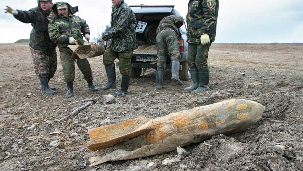 俄工程兵清除二戰時期的彈藥 - 俄羅斯衛星通訊社