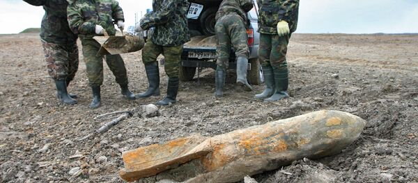 俄工程兵清除二戰時期的彈藥 - 俄羅斯衛星通訊社