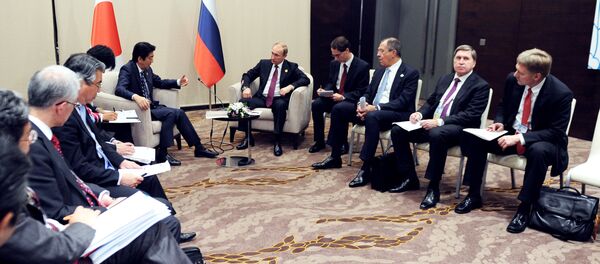 普京与安倍晋三 - 俄罗斯卫星通讯社