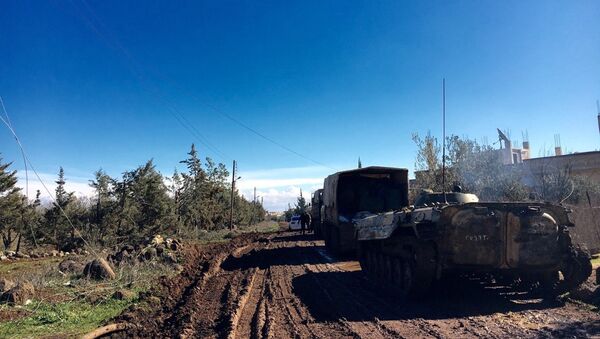 叙利亚武装人员向德拉省上交二十余辆坦克 - 俄罗斯卫星通讯社