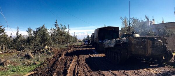 敘利亞武裝人員向德拉省上交二十餘輛坦克 - 俄羅斯衛星通訊社