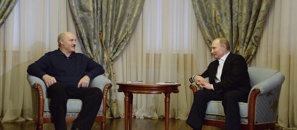 普京与卢卡申科 - 俄罗斯卫星通讯社