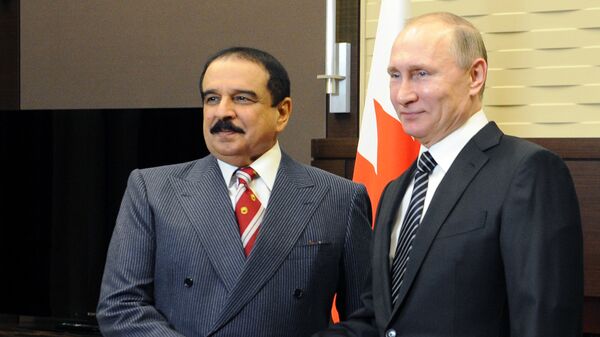 巴林國王在與普京會晤時 - 俄羅斯衛星通訊社