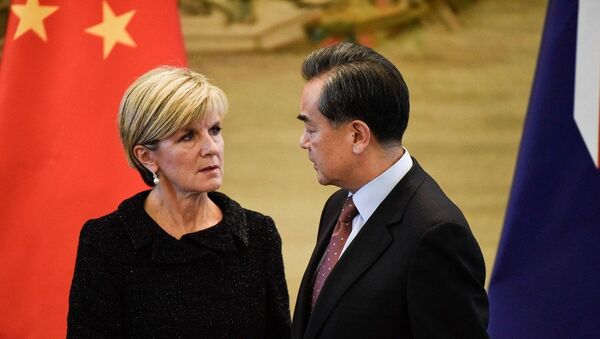 中国外交部长王毅与澳大利亚外长毕晓普 - 俄罗斯卫星通讯社