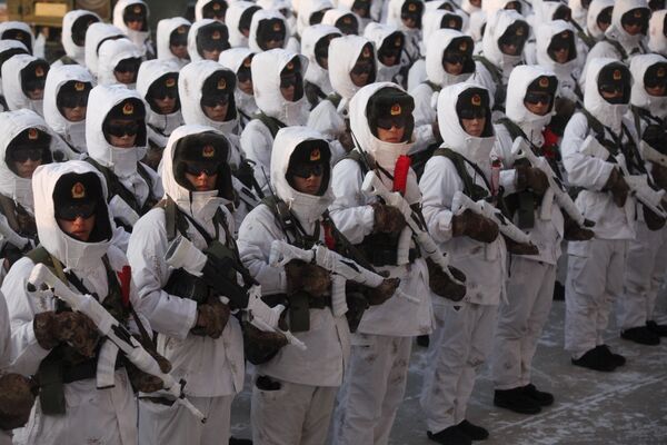 中国人民解放军士兵在黑龙江省训练 - 俄罗斯卫星通讯社