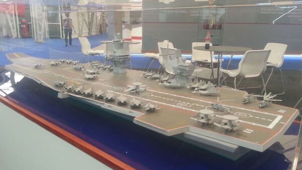 俄羅斯“風暴”號核動力航母模型 - 俄羅斯衛星通訊社