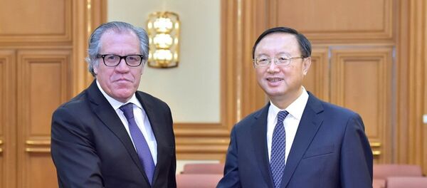 杨洁篪会见美洲国家组织秘书长阿尔马格罗 杨洁篪会见美洲国家组织秘书长阿尔马格罗 - 俄罗斯卫星通讯社