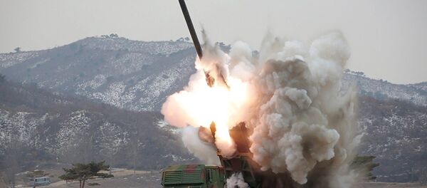 朝鲜发射弹道导弹 朝鲜发射弹道导弹 - 俄罗斯卫星通讯社