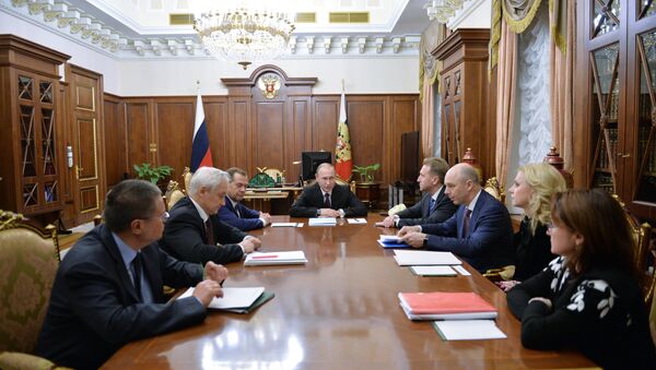 普京召开与政府经济部门领导会议 - 俄罗斯卫星通讯社