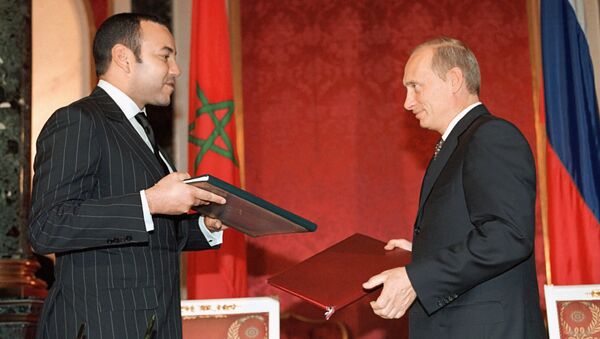 俄总统弗拉基米尔•普京与摩洛哥国王穆罕默德六世 - 俄罗斯卫星通讯社