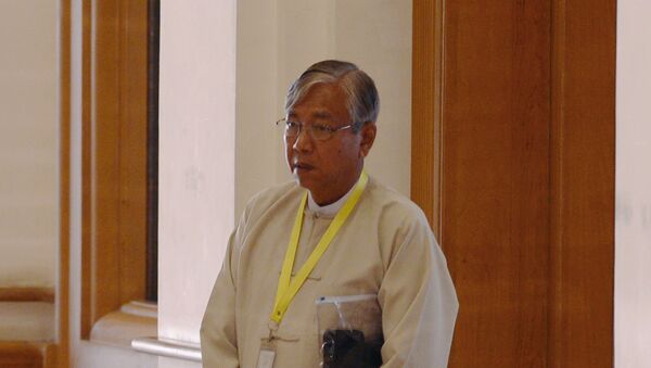 诺贝尔奖得主昂山素季的盟友吴廷觉被选为缅甸总统 - 俄罗斯卫星通讯社