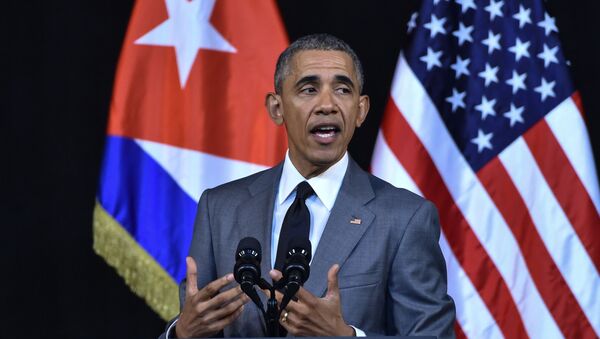 Президент США Барак Обама во время официального визита на Кубу - 俄罗斯卫星通讯社