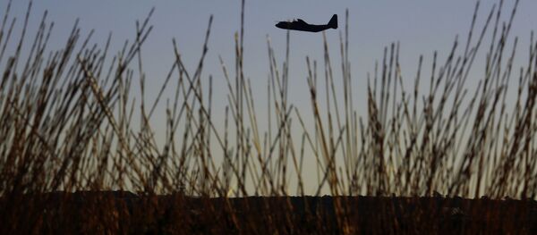 Военный самолет в районе британской военной авиабазы РАФ Акротири на острове Кипр Военный самолет в районе британской военной авиабазы РАФ Акротири на острове Кипр - 俄羅斯衛星通訊社