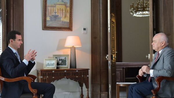 叙总统阿萨德接受卫星通讯社专访 - 俄罗斯卫星通讯社