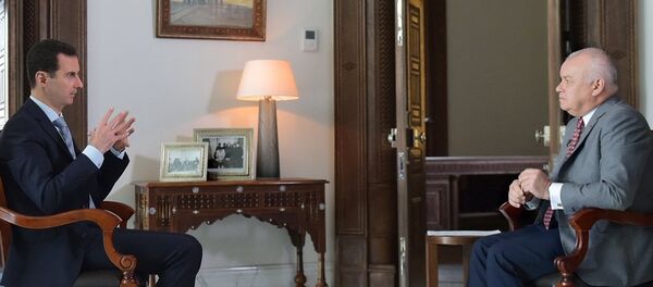 叙总统阿萨德接受卫星通讯社专访 叙总统阿萨德接受卫星通讯社专访 - 俄罗斯卫星通讯社