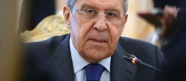 Министр иностранных дел РФ Сергей Лавров во время встречи в Москве с министром иностранных дел Египта Самехом Шукри - 俄罗斯卫星通讯社