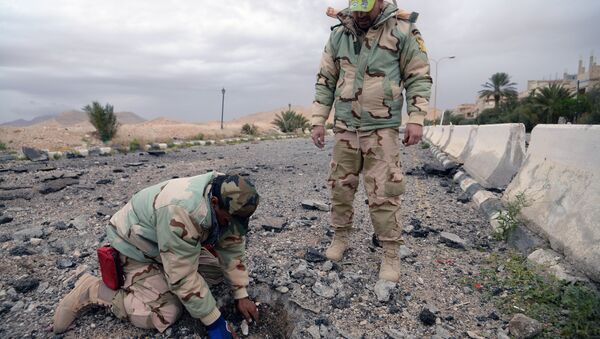 俄駐敘停火協調中心：敘軍已排除巴爾米拉至代爾祖爾4公里路段地雷 - 俄羅斯衛星通訊社