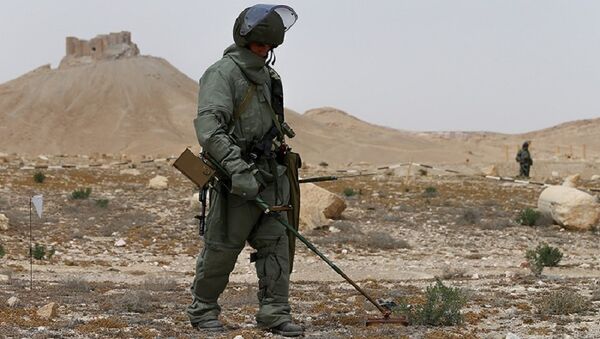 俄武装力量国际排雷中心培养约250名叙利亚工兵 - 俄罗斯卫星通讯社